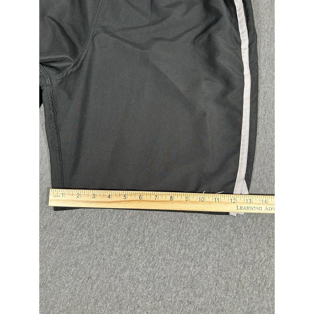 Nike Men's Black Gray Colorblock Mesh Lined Swim Trunks Size XL